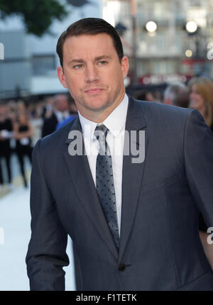 LONDON, UK, 30th June 2015: Channing Tatum attends the Magic Mike: XXL - UK film premiere, Leicester Square in London Stock Photo