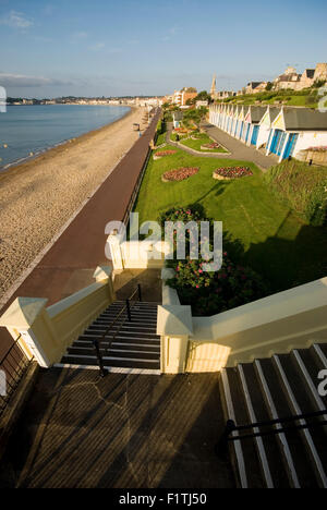 Greenhill Gardens  Chalets, The Esplanade, Weymouth, Dorset. Stock Photo