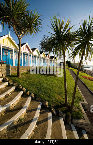 Greenhill Gardens  Chalets, The Esplanade, Weymouth, Dorset. Stock Photo