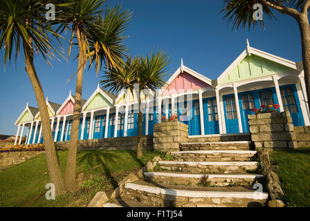 Greenhill Gardens  Chalets, The Esplanade, Weymouth, Dorset. Stock Photo