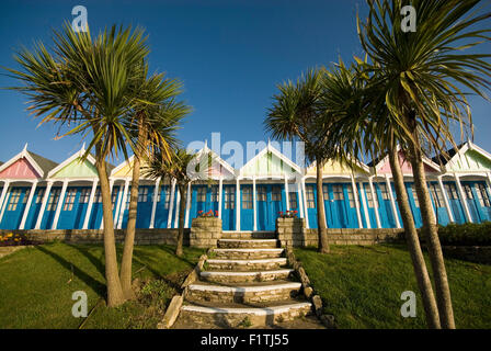 Greenhill Gardens  Chalets, The Esplanade, Weymouth, Dorset. Stock Photo