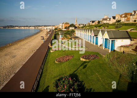 Greenhill Gardens  Chalets, The Esplanade, Weymouth, Dorset. Stock Photo