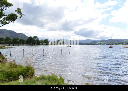 A STUNNING VIEW OVER THE LAKE AT ULLSWATER IN CUMBRIA Stock Photo