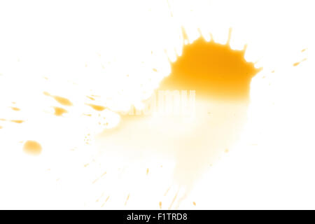 coffee stain on a white background Stock Photo