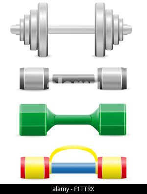 dumbbells for fitness vector illustration isolated on white background Stock Vector