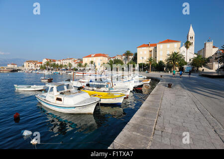 Supetar town on island Brac, Croatia. Stock Photo