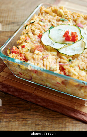 Vegan Zucchini Rice Casserole