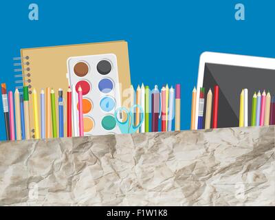 Back to school vector illustration Stock Vector