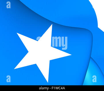 Flag of Somalia. Close Up. Stock Photo