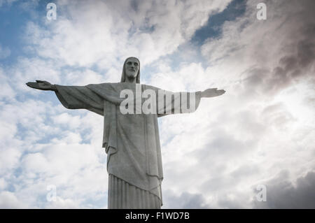 Corcovado Hill in Rio de Janeiro, Brazil Stock Photo