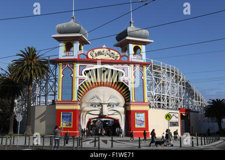 Luna Park at St Kilda in Melbourne, Victoria, Australia. Stock Photo