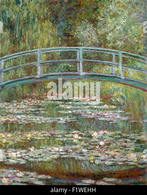 Bridge Over A Pond Of Water Lilies, Claude Monet 1899 Stock Photo - Alamy