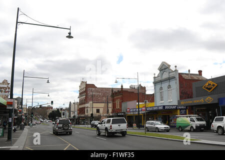 Mitchell Street in Bendigo, Victoria. Stock Photo