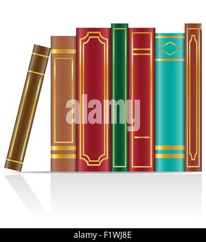 books vector illustration isolated on white background Stock Vector