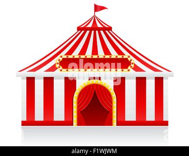 circus tent vector illustration isolated on background Stock Vector