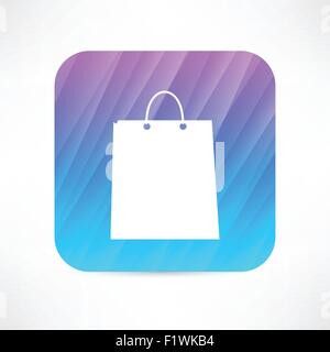 paper bag icon Stock Vector