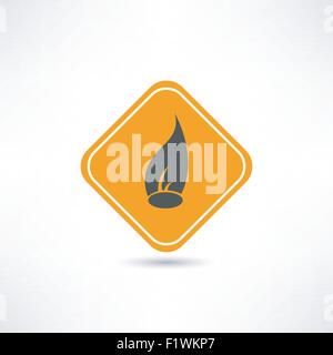 fire icon Stock Vector