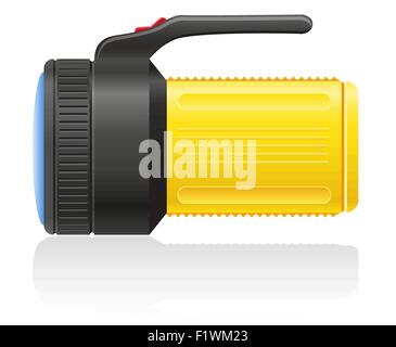 flashlight vector illustration isolated on white background Stock Vector