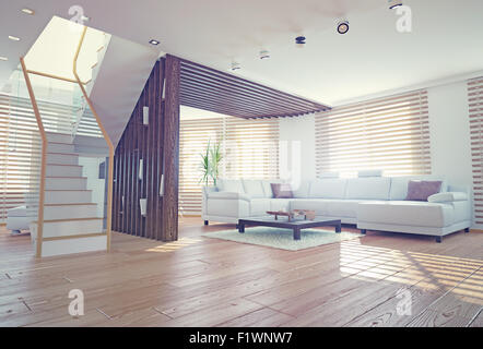 Modern living room interior. Contemporary design concept Stock Photo