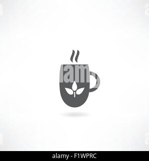 Cup of tea icon white Stock Vector Image & Art - Alamy