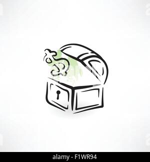 Treasure Chest icon Stock Vector