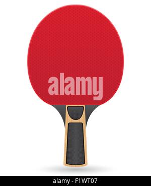 racket for table tennis ping pong vector illustration isolated on white background Stock Vector