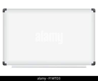 plastic school board for writing marker vector illustration isolated on white background Stock Vector