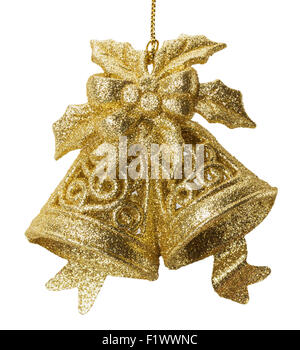 Christmas bells isolated on white background Stock Photo - Alamy