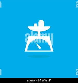 kitchen scale icon in vector on white background Stock Vector Image ...