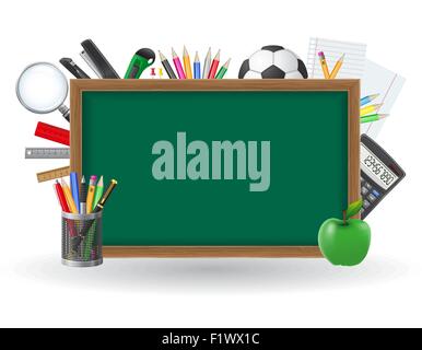 set icons school supplies vector illustration isolated on white background Stock Vector