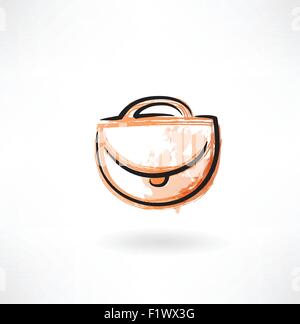 bag grunge icon Stock Vector