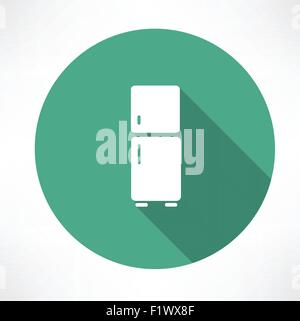 Refrigerator icon. Flat modern style vector illustration Stock Vector