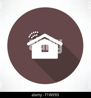 Wi fi in the house icon. Flat modern style vector illustration Stock Vector