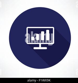 Wifi icon in flat style with shadow white background Stock Vector Image ...
