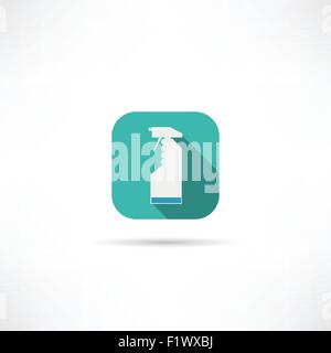 cleaning spray icon Stock Vector