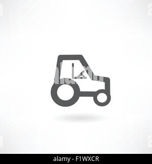 Tractor icon Stock Vector