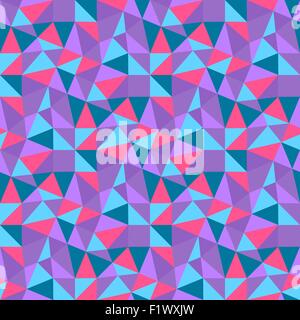 Seamless geometric triangles background. Mosaic. Abstract vector illustration.  Can be used for wallpaper, web page background, Stock Vector