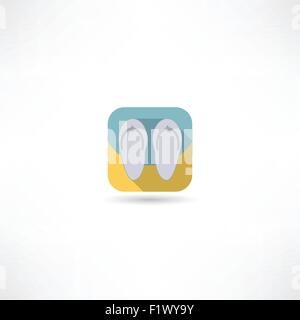Flip-Flops icon Stock Vector