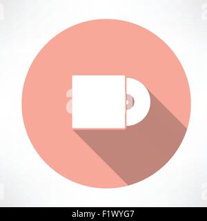 CD icon. Flat modern style vector illustration Stock Vector