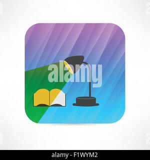 table lamp icon Stock Vector