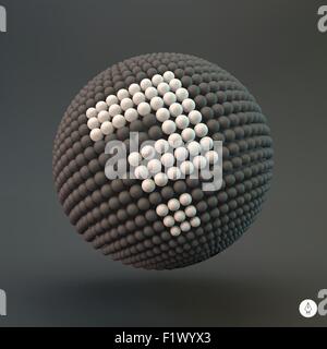 Question mark. Globe icon. 3d vector illustration. Stock Vector