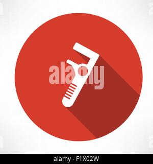 Caliper Icon . Flat modern style vector illustration Stock Vector