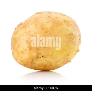 young potato isolated on the white background. Stock Photo