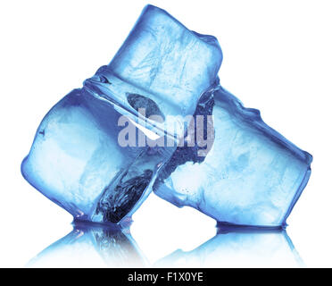 ice cubes isolated on white background Stock Photo - Alamy