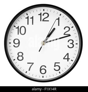 wall clock isolated on the white background. Stock Photo