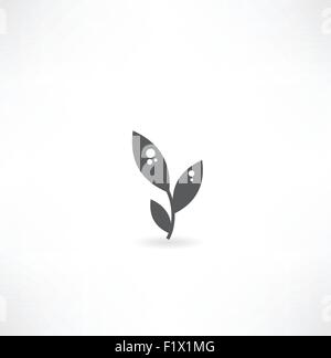 leaf vector icon Stock Vector Image & Art - Alamy