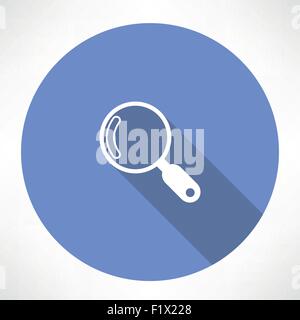 Magnifier icon. Flat modern style vector illustration Stock Vector