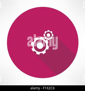 gears icon sign. Modern flat style for your design. Vector illustration ...
