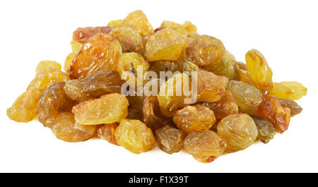 tasty raisins isolated on the white background. Stock Photo