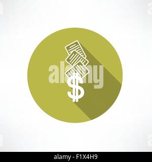 business doc icon. Flat modern style vector illustration Stock Vector